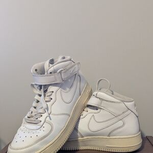 Nike Air White High-Top Sneakers
